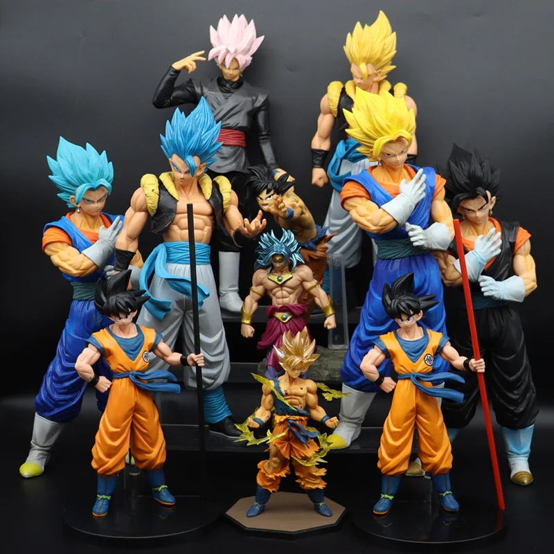 

Dragon Ball Son Goku Action Figure Super Saiyan Kakarotto Gogeta Vegetto Anime Figura Pvc Collect Model Doll Toys For Kids Gift
