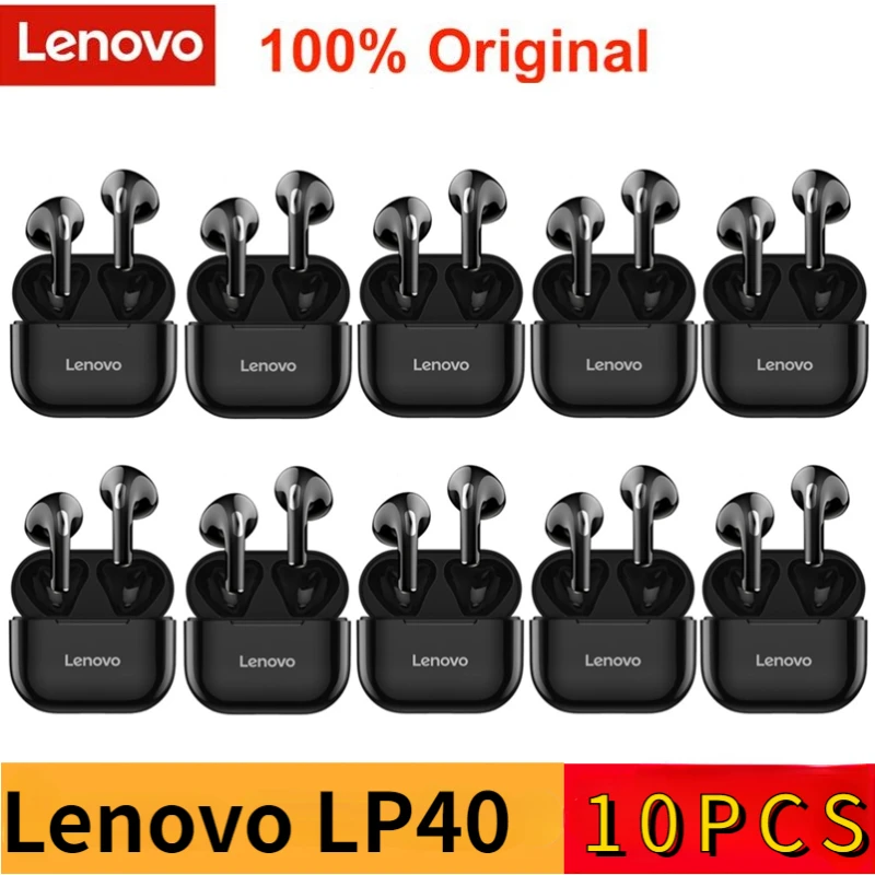 

Original Lenovo LP40 Pro TWS Earphones Wireless Bluetooth 5.1 Sport Noise Reduction Headphones Touch Control 250mAH 2022 New