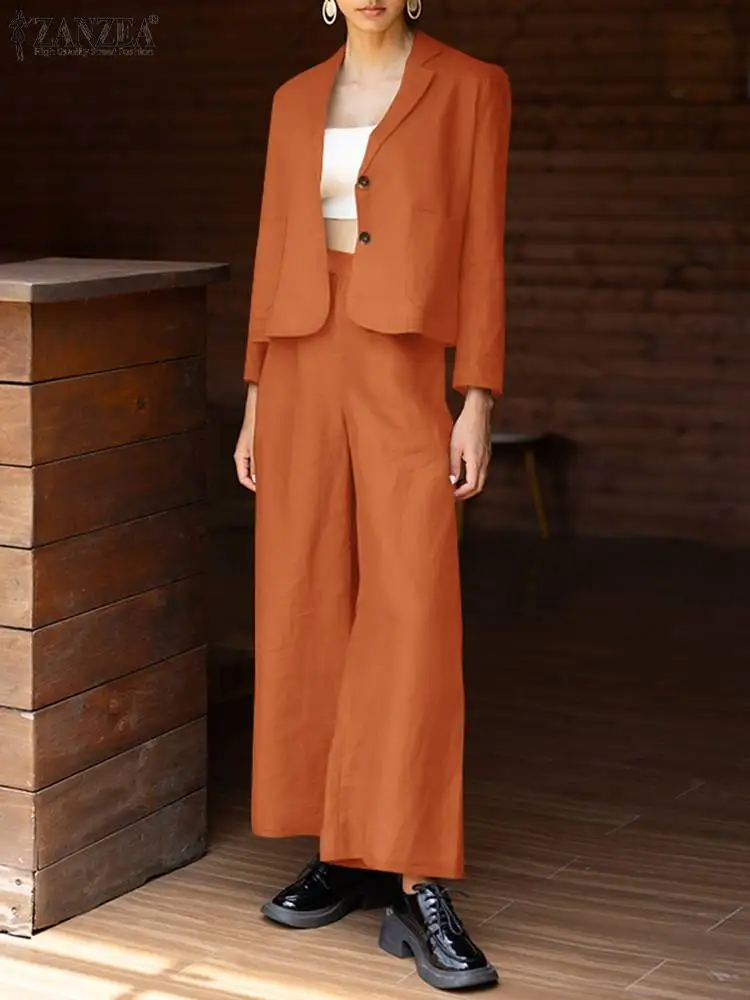 Костюм женский осенний из блейзера с длинным рукавом и брюк