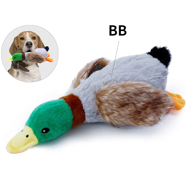 

Cute Plush Duck Sounding Toy Plush Animal Squeaking Dog Toy Cleaning Teeth Training Interactive Educational Pet Chewing Rope Toy
