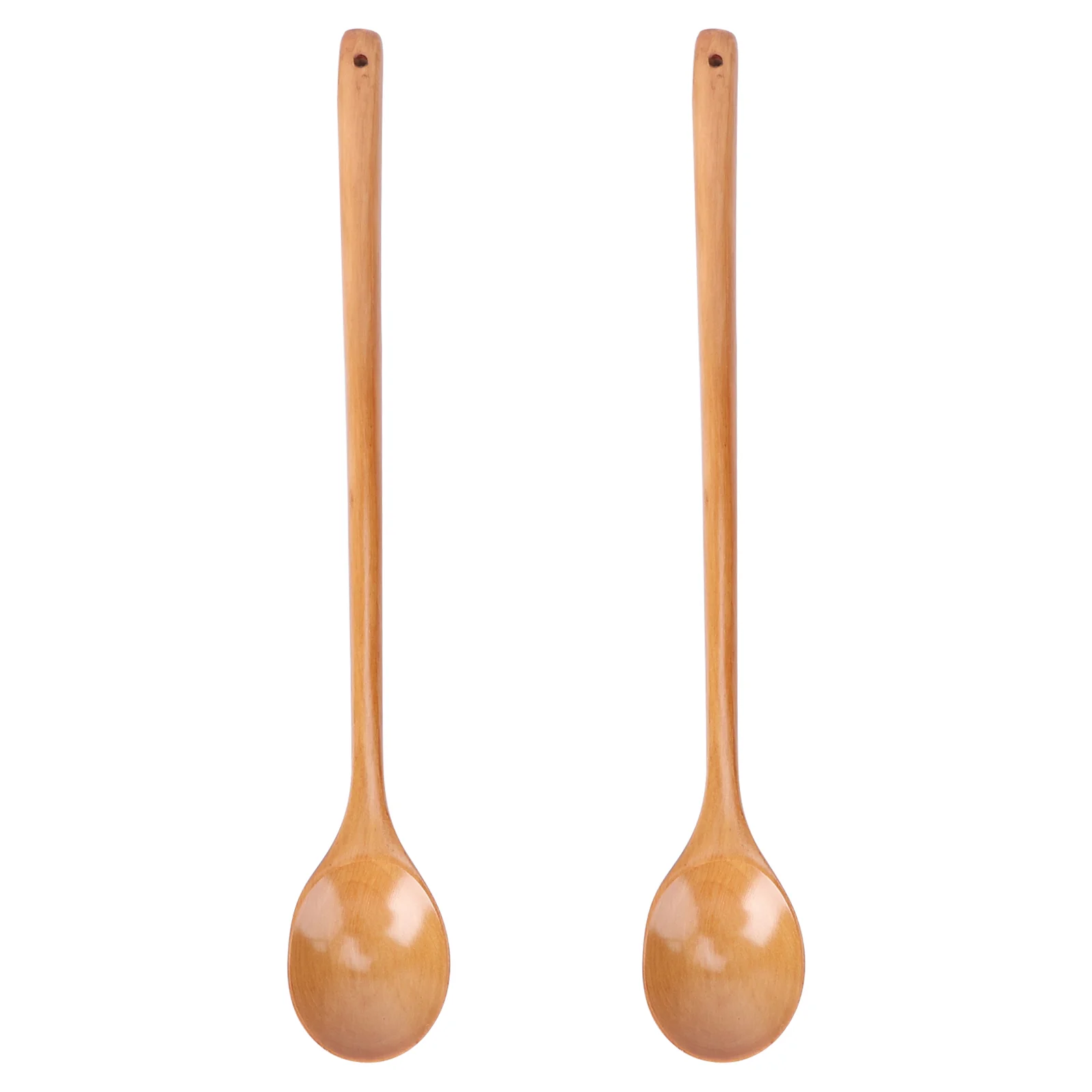 

2PCS Wood Serving Spoons Wood Mixing Spoons Wooden Spoons for Kitchen Korea Wooden Spoons Wooden Soup Ladle