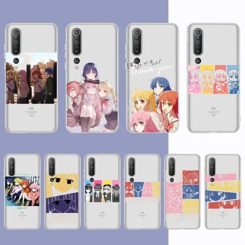 

Cute Cartoon Anime BOCCHI THE ROCK Phone Case for Samsung S20 S10 lite S21 plus for Redmi Note8 9pro for Huawei P20 Clear Case