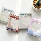 Альбом для карт Ins Kpop 3 дюйма, ажурный фотоальбом с 40 карманами, ПВХ держатель для Id карт, с надписью Love Hollow