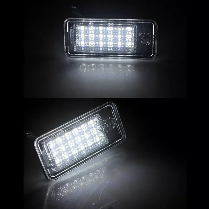 

2pcs 18 LED 6500K License Number Plate Light Waterproof Signal Lamp For A-udi A3 S3 A4 S4 A6 C6 A8 S8 Q7RS4/Avant Quattro- 06-08
