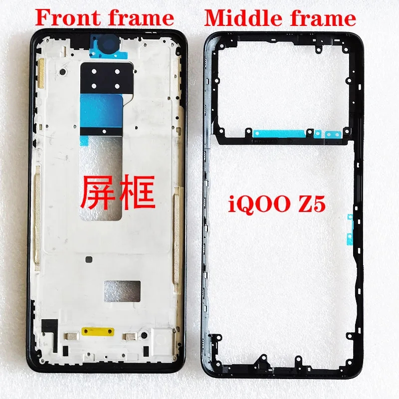 

For vivo iQOO Z5 Front LCD Housing Middle Faceplate Frame Bezel Replacement Parts