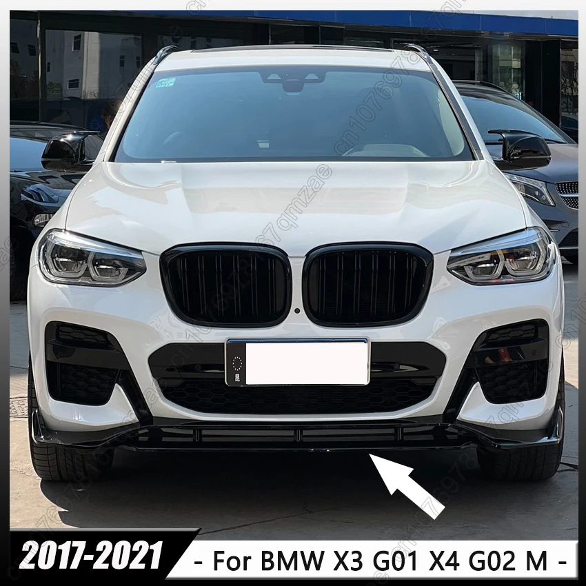 KY PartsHub передний сплиттер спойлер губа для BMW X3 G01 X4 G02 M40i M40d M-Sport 2017-2021 автомобильные
