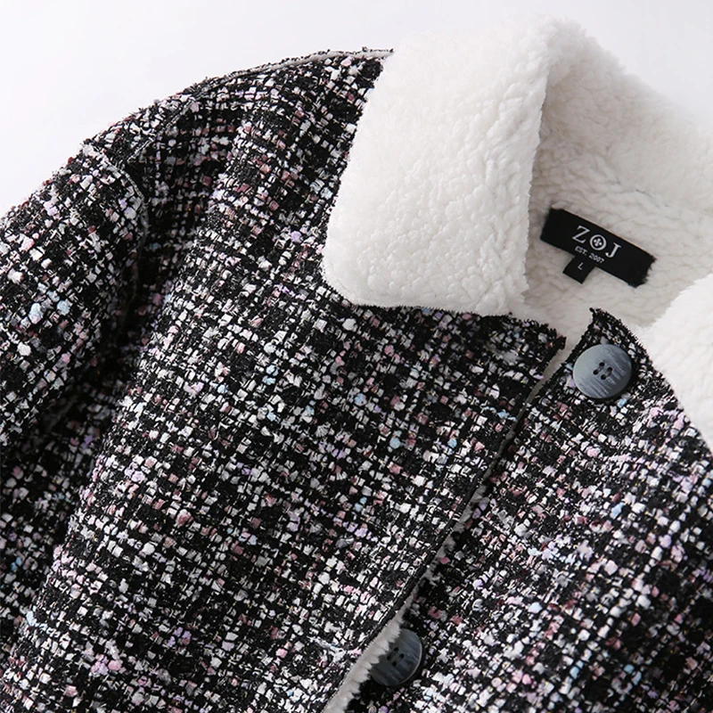 Новинка женское плотное пальто осень-зима 2022 Женское шерстяное средней длины -