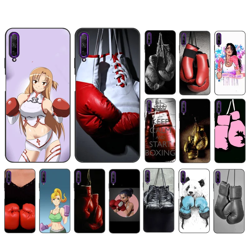 Мультяшные Боксерские перчатки для девочек спортивный чехол телефона Huawei P50 Pro P30