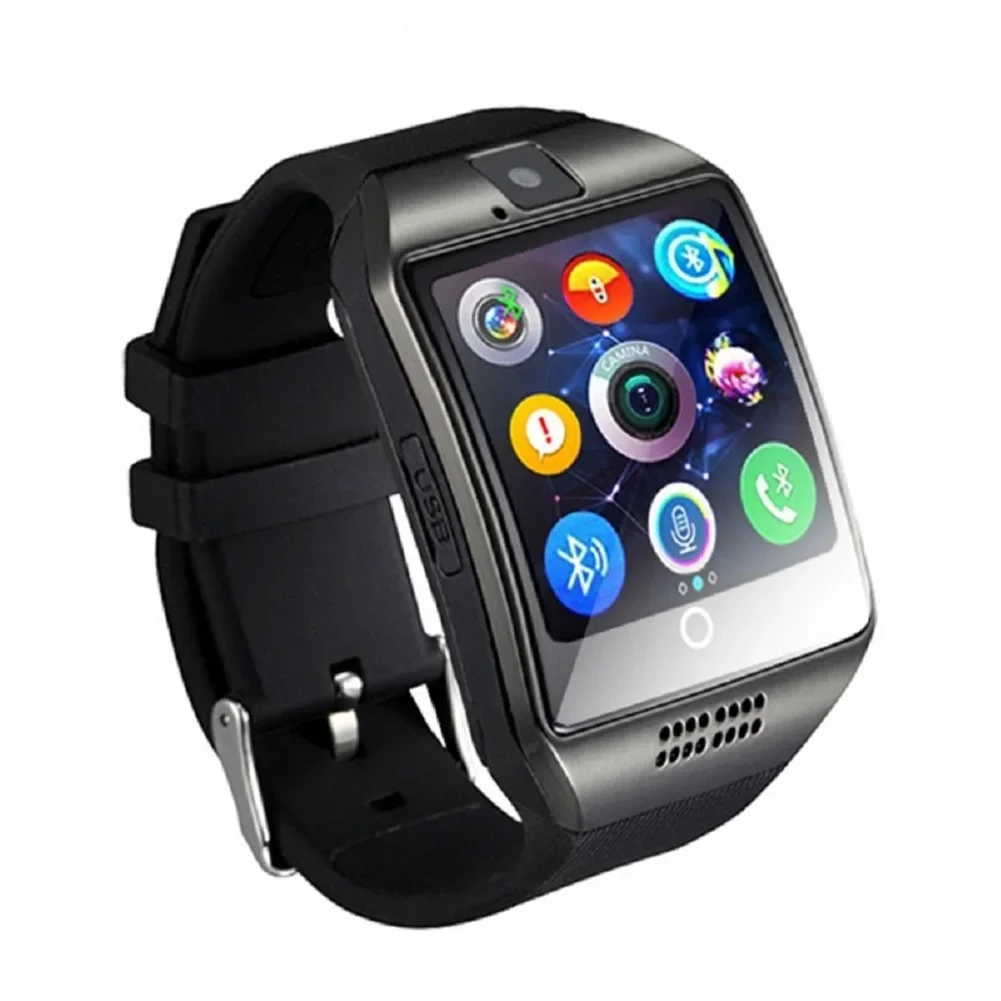

Brand Stepfly Smart Watch with Camera Facebook Whatsapp Twitter Sync SMS Smartwatch Support SIM TF Card for IOS Android