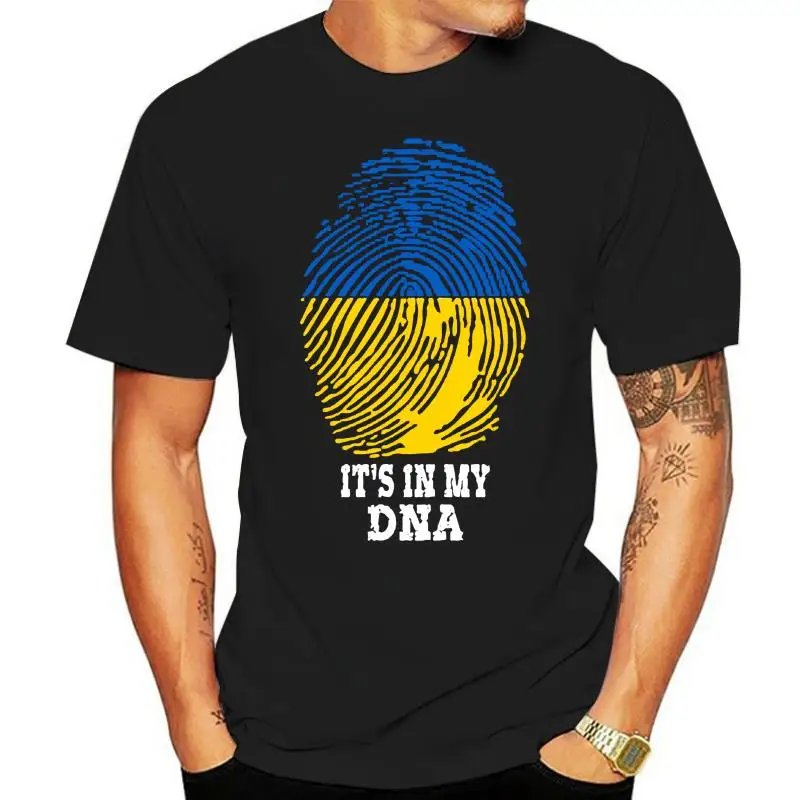 

tshirt men 2022 Summer Ukraine Ukrainian Ukraine Is In My DNA 100% Cotton Ukrainian O Neck fashion summer T shirt