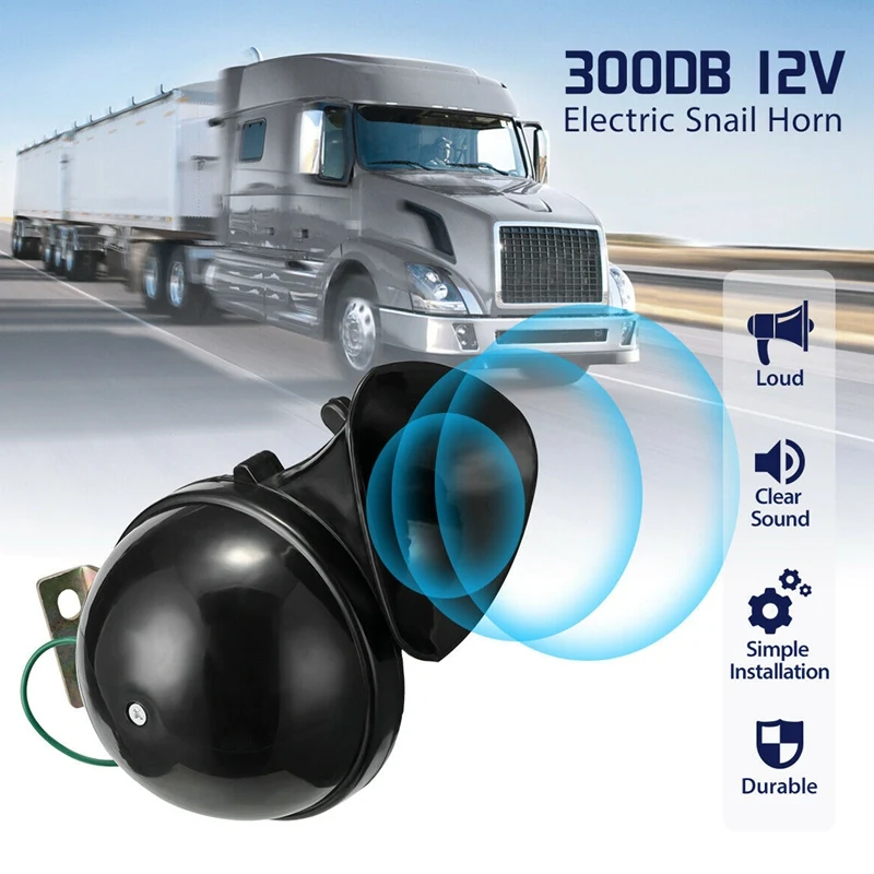 Громкий 300 дБ 12 В Электронная улитка яркий звук для автомобилей мотоциклов