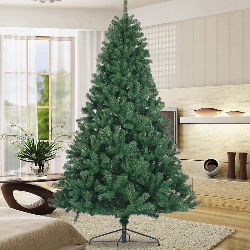 

2022 футов, Складная искусственная Рождественская елка, полностью натуральная ель, ПВХ елка для дома, вечеринки, новый год, украшение для дома