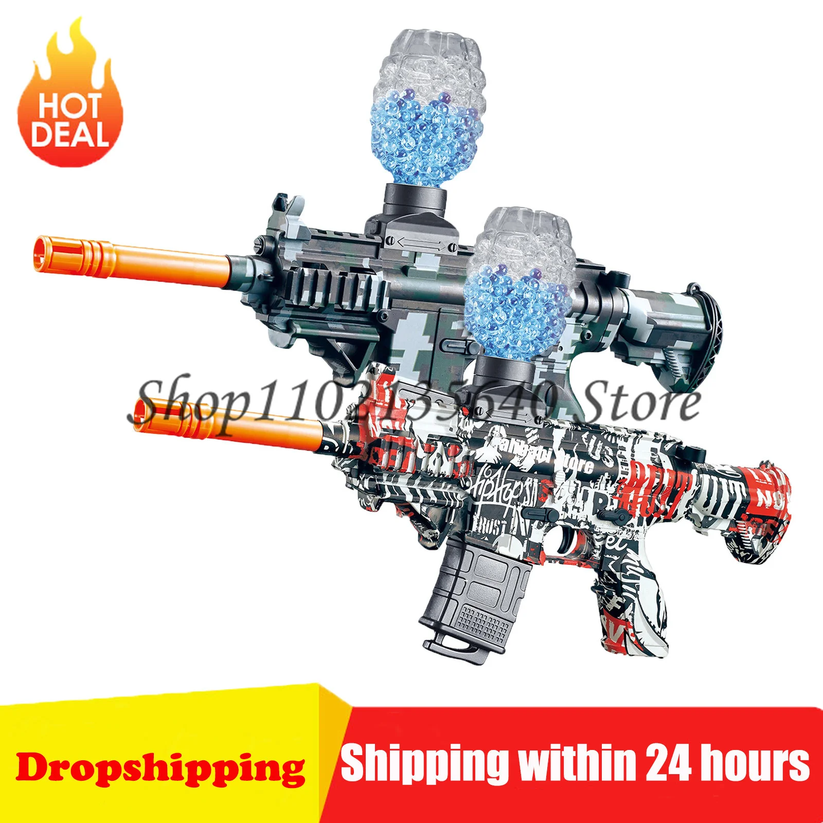 

Водяная бомба стреляет пистолет гелевый шар бластер Электрический брызговик шарик бластер для игры на открытом воздухе игры для детей игру...