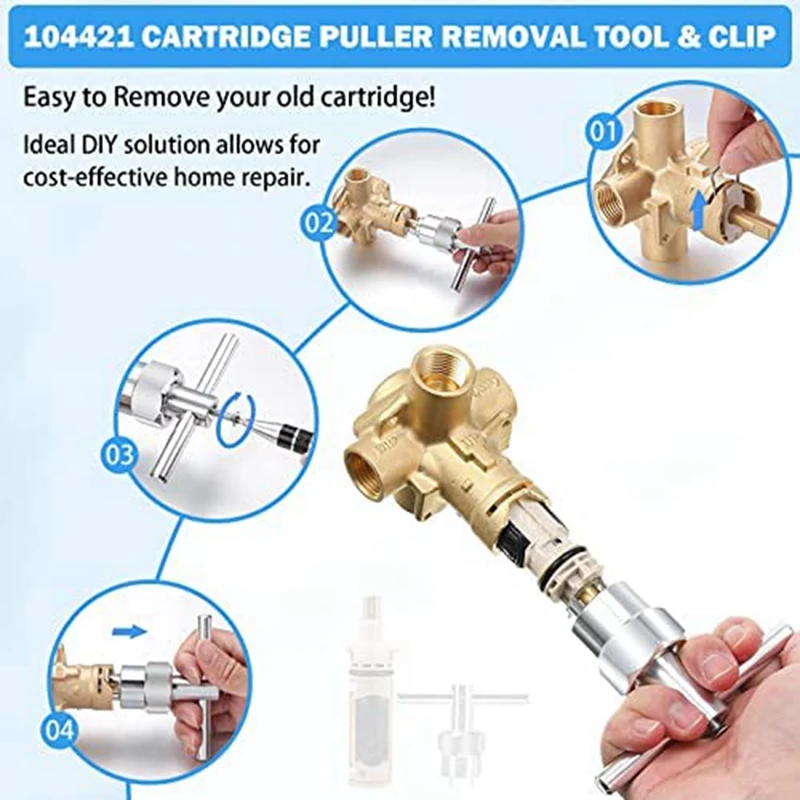 Замена LUDA 1222 с 104421 Совместимый инструмент для снятия съемника и зажим комплект