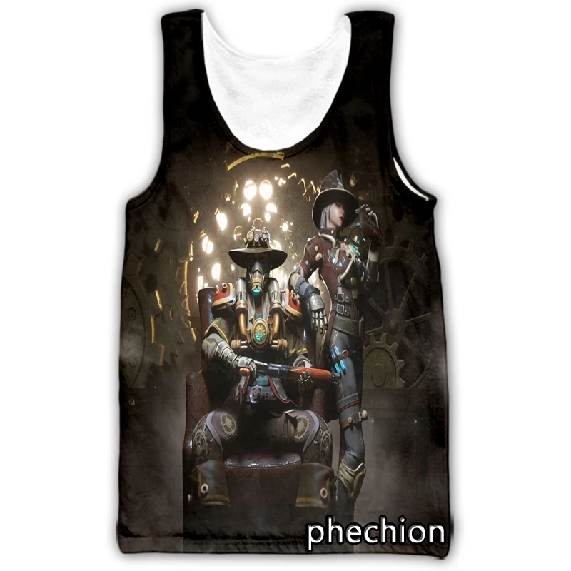 

Новый модный жилет phechion для мужчин и женщин с 3D рисунком свободного огня, уличная одежда, мужские свободные спортивные майки A148