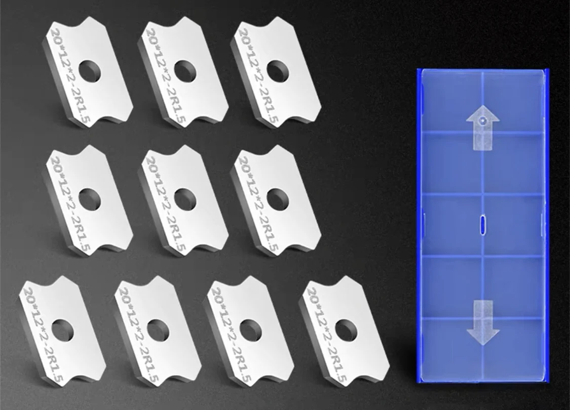 

10 шт. Кромкооблицовочный станок скребок лезвия фрезы твердосплавные вставки финишный нож деревообрабатывающий станок аксессуары