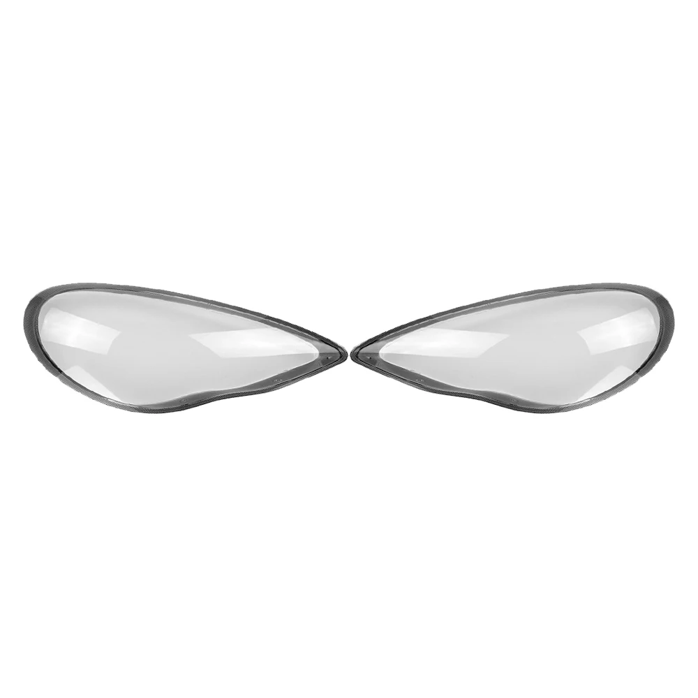 

1 Pair Left+Right for -Porsche Panamera 2010 11 12 2013 Car Headlight Lens Cover Lamp Shade Front Auto Light Shell