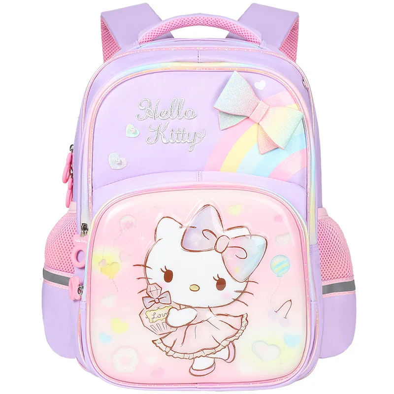 Hello Kitty Schoolbag Primary Girls Grade Princess Girls Kindergarten Spine Protection Reduction Children Backpack