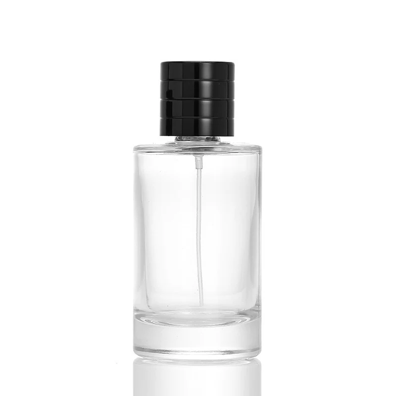 

Пустая бутылка для духов Sub-bottling, круглый пресс, портативная бутылка для духов с плоским плечом