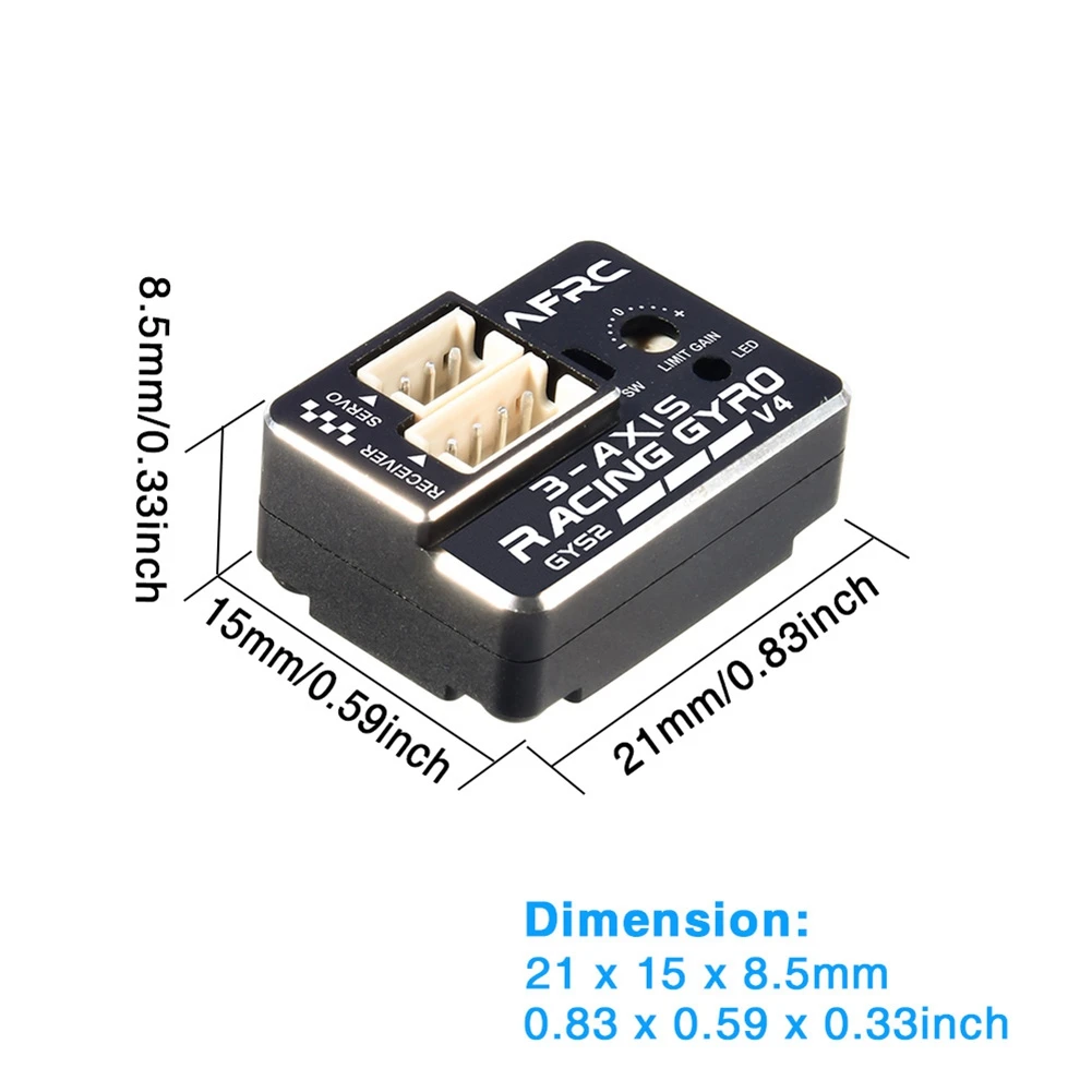 AFRC GYS-2 V4 3-осевой стабилизатор гоночного гироскопа для дрифта автомобиля EPA AVCS MINI Z