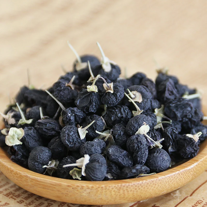 

Chinese Wild Organic Black Wolfberry Dried Black Goji Berries Wolfberry Gouqi Berry Black Goji Rich In Anthocyanins