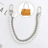 exquisite double layered bag chain imitation pearl straps bag chain for women purse belt mobile phone lanyard jewelry