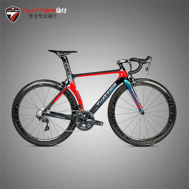 

TWITTER color changing carbon fiber road bike UT T10 RIVAL-22S aluminum wheel professional race bike bicicleta bicycle for men