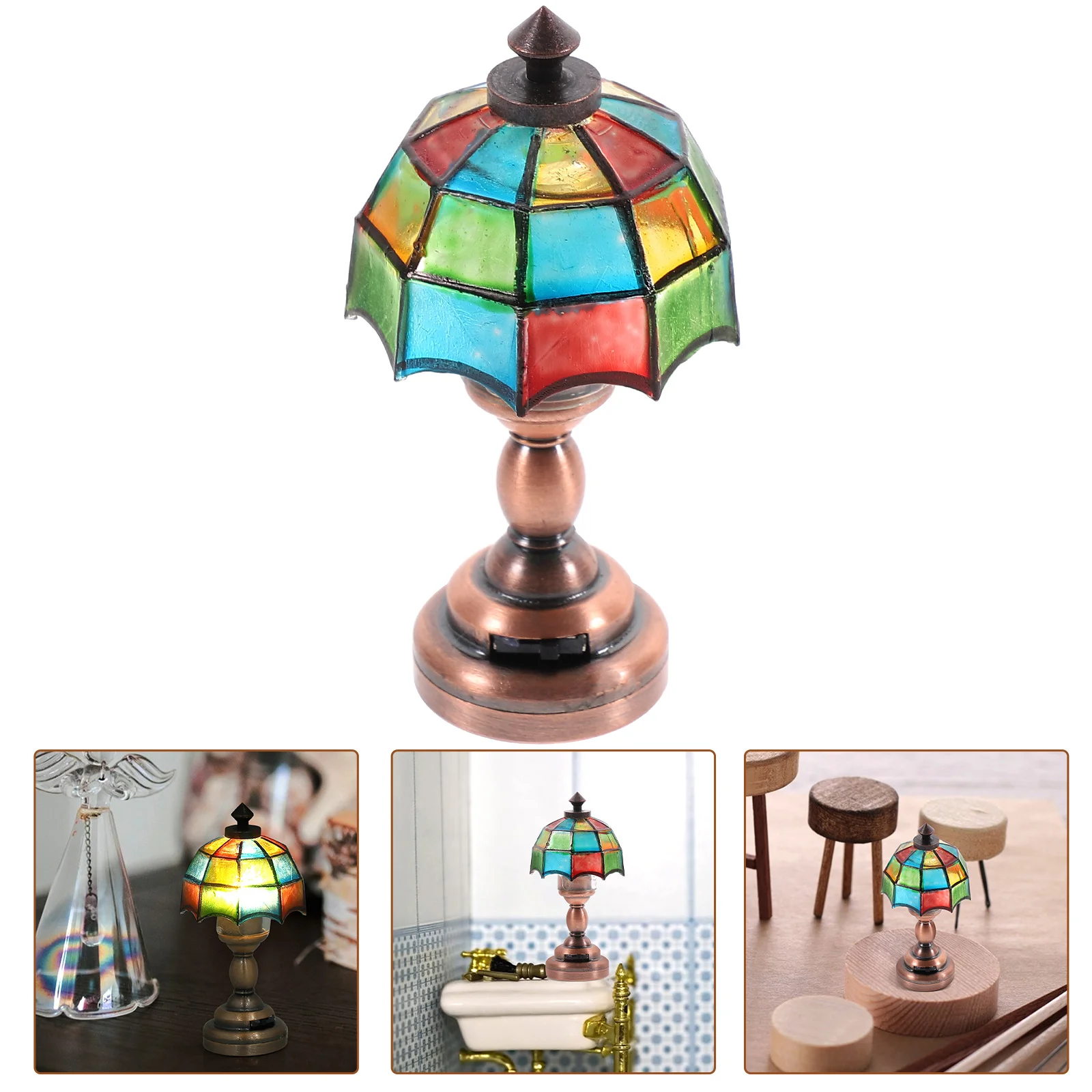 

House Lamp Model Lampshade Beside Table Lamp Light Model Room Decor Accessory
