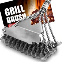 grill cleaning brush 18 inch bbq tool grill brush 3 stainless steel brushes home cleaning bbq accessories best cleaner barbecue