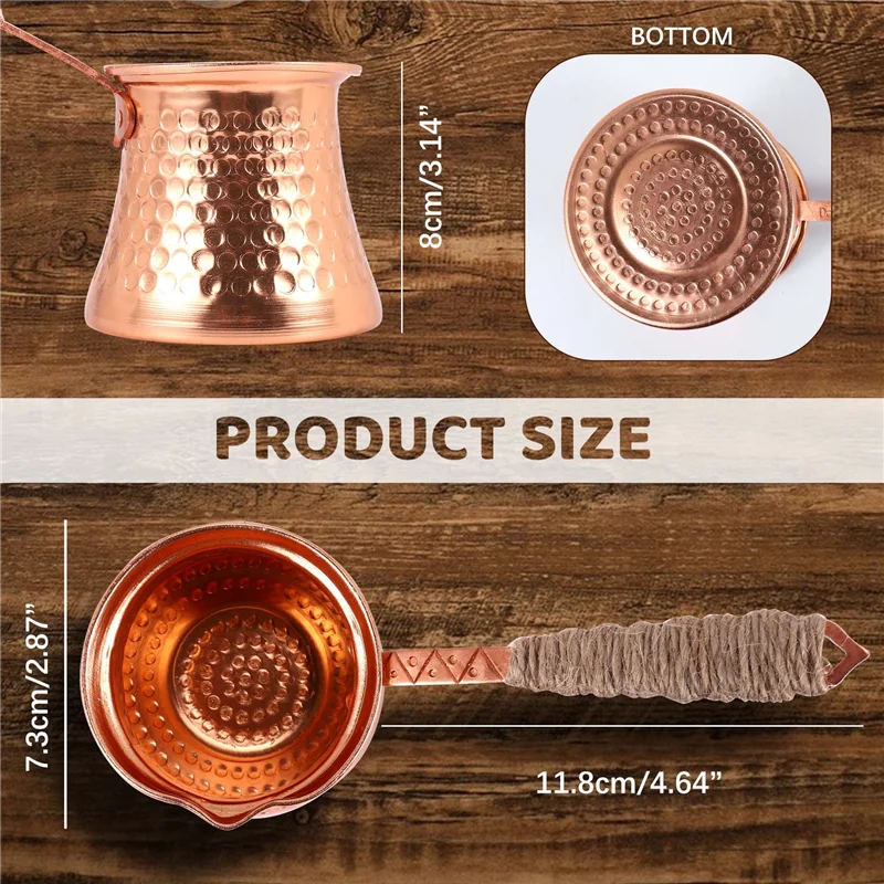 Кофеварка Coffee Turk для турецкого кофе, 320 мл, медная, для турецкой кофеварки Cezve, для кафе, ограниченное предложение по акции (art.: 3920db4b7d321) - 3920db4b7d321