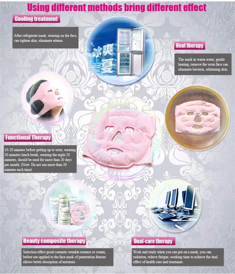 Маска для лица с турмалиновым гелем магнитная маска похудения красоты массажа