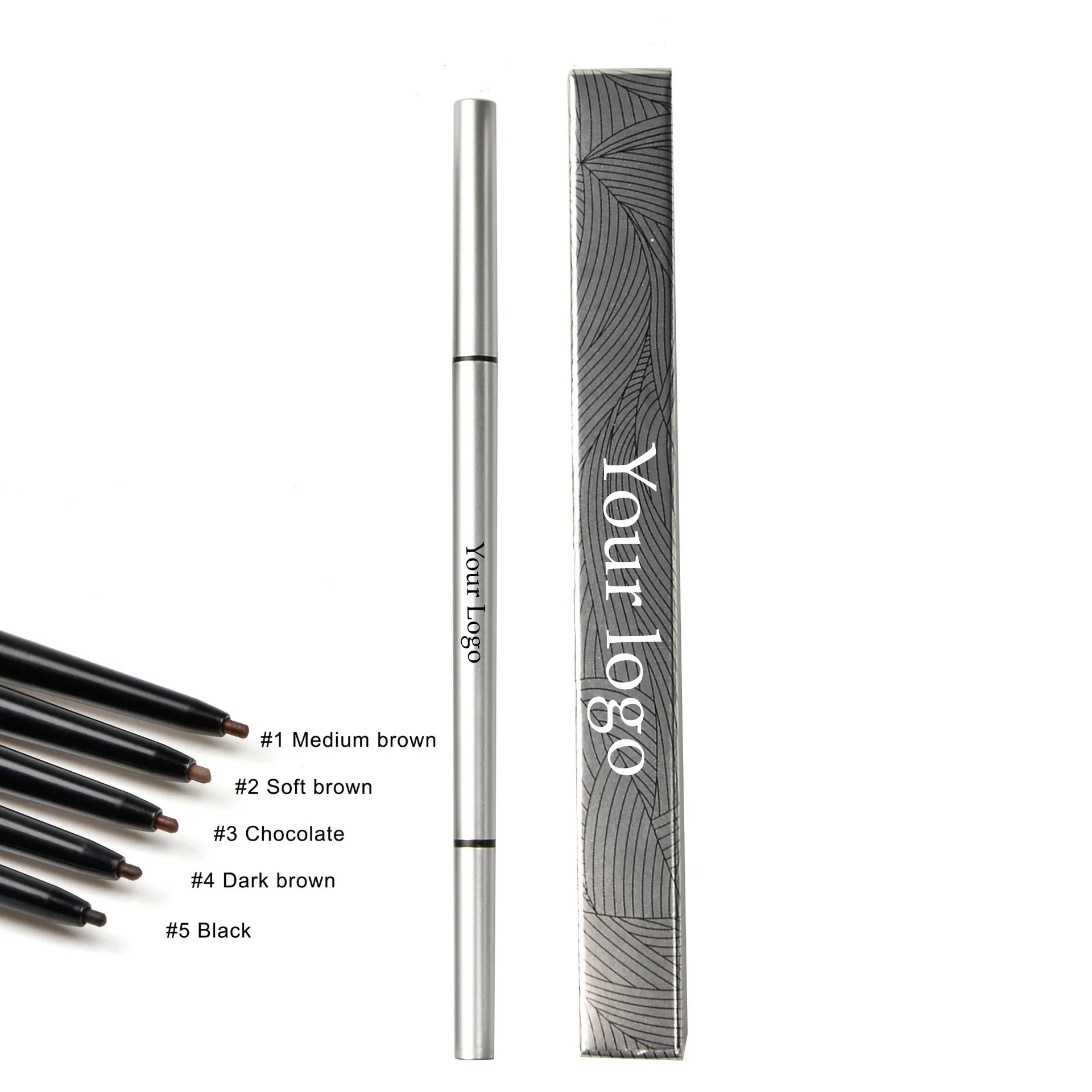

Wholesale Makeup Eyebrow Pencil Private Label Waterproof Double Head Ultra Fine Eye Brow Pen Tint Cosmetics For Business 20pcs