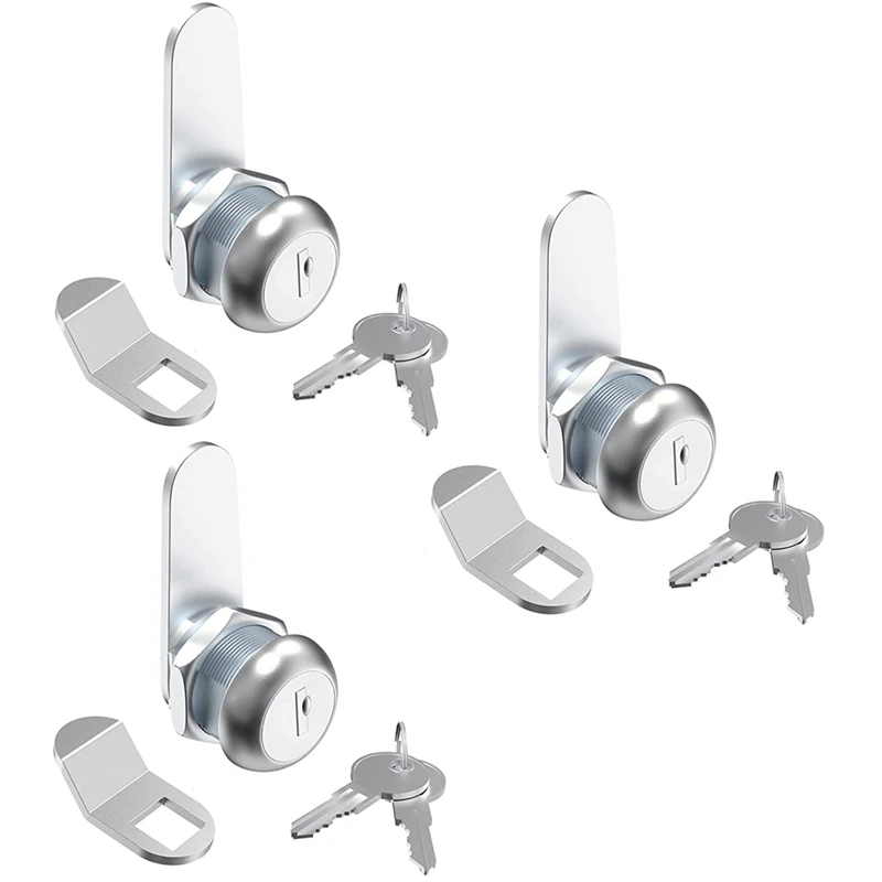

3 Pcs Mailbox Lock, Cabinet Locks And Cam Locks For Toolbox Keyed Alike, Secure Drawer