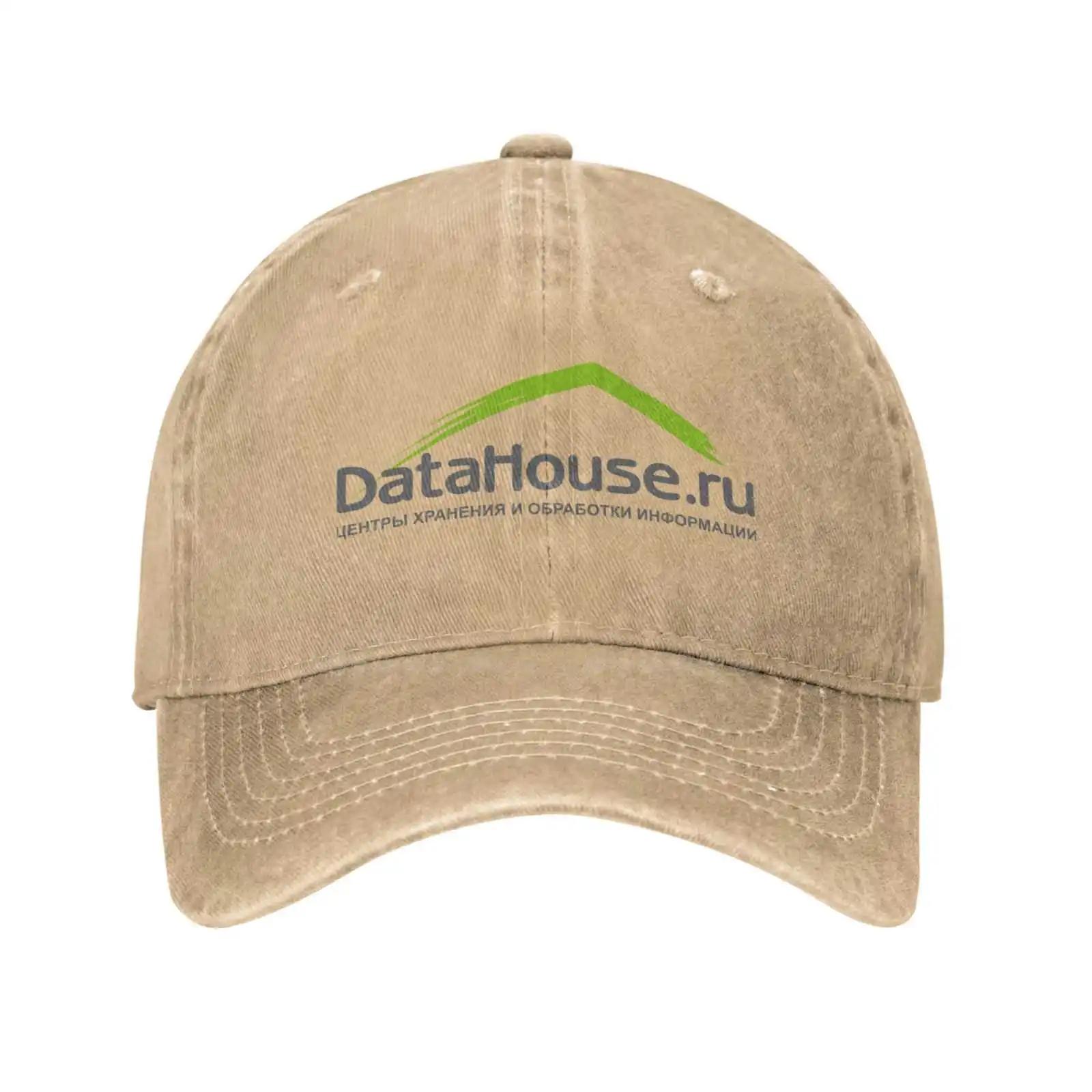 

Повседневная джинсовая бейсболка DataHouse с принтом логотипа