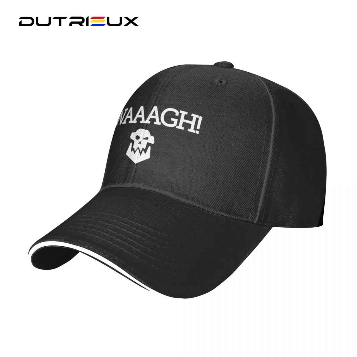 

Baseball Hat For Men Women WAAAGH! Slab Text With Skull (white) Cap Hiking Hat Women's Hat Men's