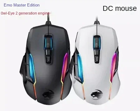 1Magic Leopard Kone AIMO Emo Master RGB Light Chicken Eating Game Проводная мышь постоянного тока