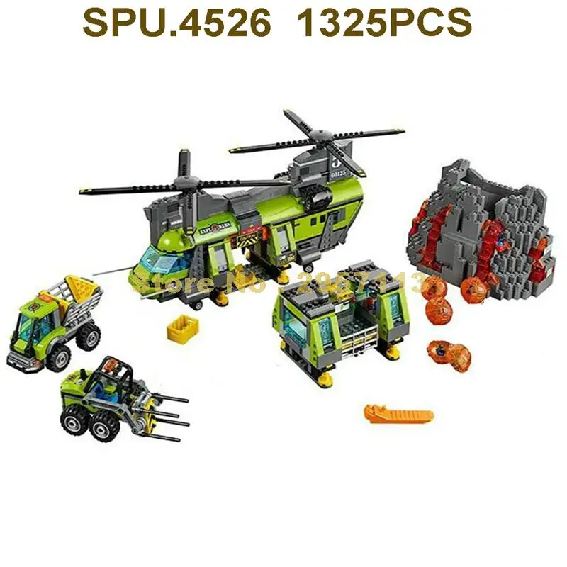 1325 шт. Детский конструктор вулкан | Игрушки и хобби