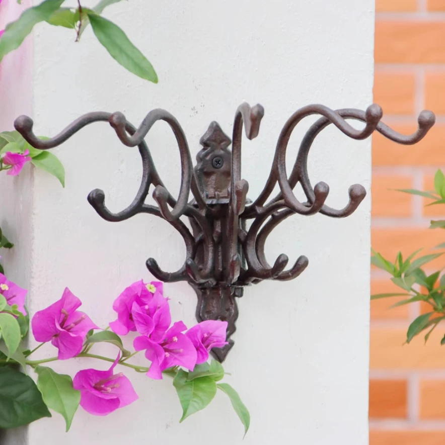 Винтажные антикварные чугунные гибкие функциональные поворотные настенные