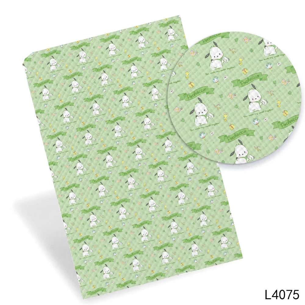 Искусственная кожа с печатным рисунком 136*30 см для бантов сделай сам декоративные