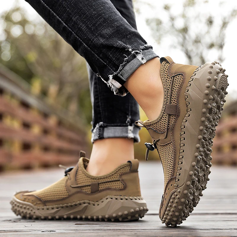 Professional Men's Golf Shoes Men's Black Grey Mesh Breathable Golf Shoes Outdoor Non-Slip Walking Golf Sneakers Size 38-46