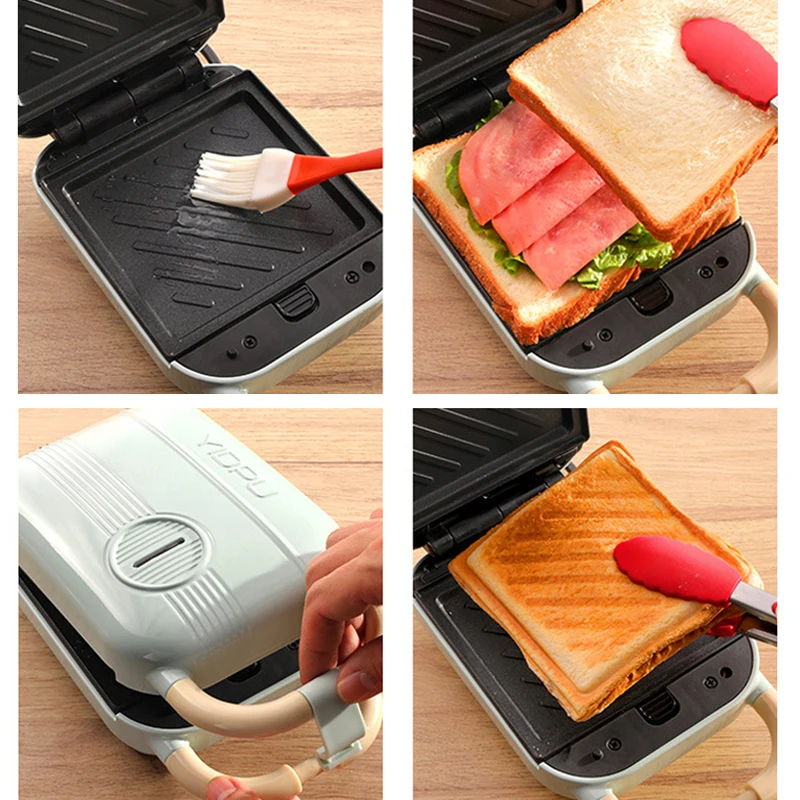 Electric Sandwich Maker 3 in 1 Toaster Waffle Making Machine Breakfast Pancake Donut Egg Waffle Fish Cake Electric Oven Molds images - 6