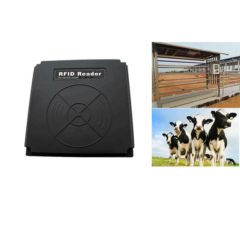 Фото ISO 11784/5 FDX-B EID-метка транспондер RS232 RS485 RFID фиксированный считыватель RFID для животных для крупного рогатого скота, фермеров, идентификация молочных коровов №4