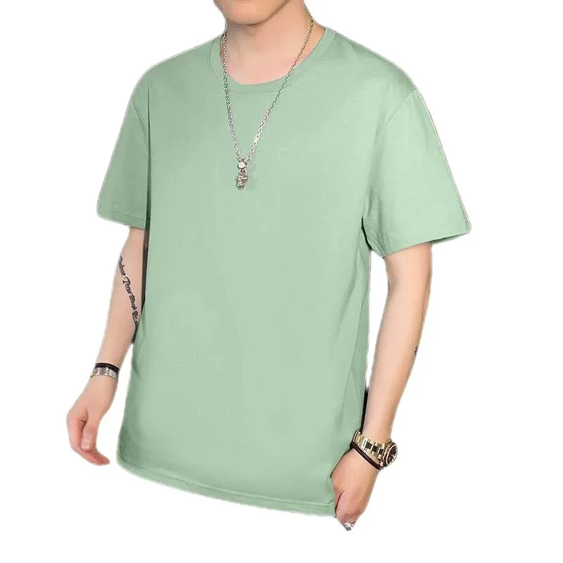 Новинка 2023 мужская футболка с коротким рукавом высокое качество свободный крой