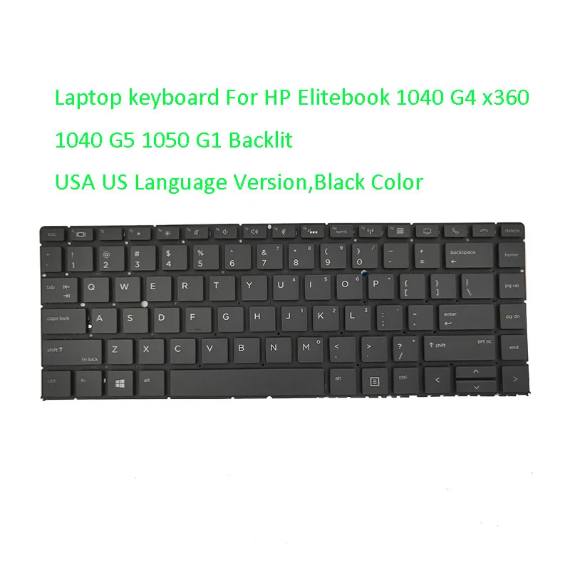 Заводская цена США/планшет ноутбук черная клавиатура для HP Elitebook 1040 G4 x360 G5 1050 G1 с