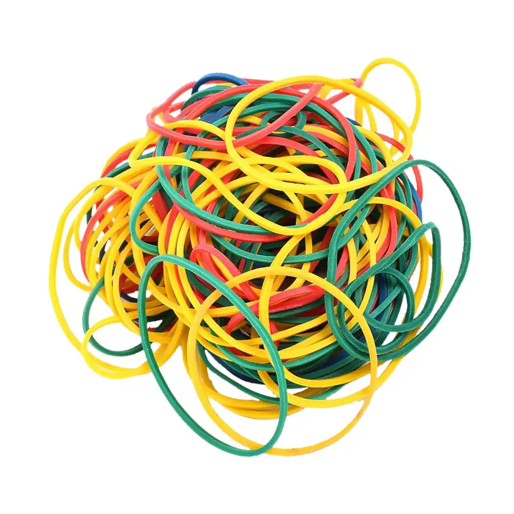 

100Pcs Elastic Rubber Bands for Tattoo Gun Machine Supplies Assorted Color