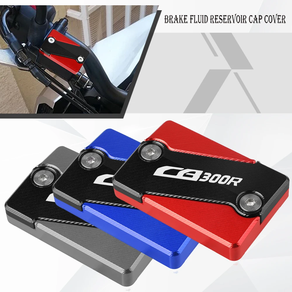 

Motorcycle Accessories Aluminum Brake Fluid Cylinder Master Reservoir Cover Cap Guard For Honda CB300R CB300 R CB 300R 2018 2019