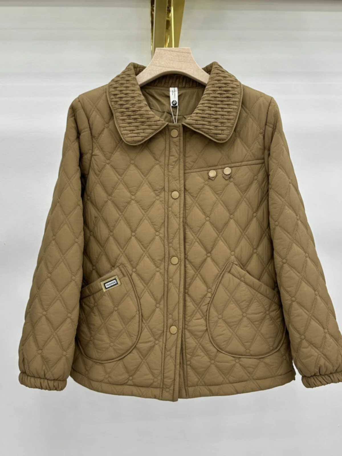 Куртка с хлопковой подкладкой одежда для мам среднего и пожилого возраста пальто