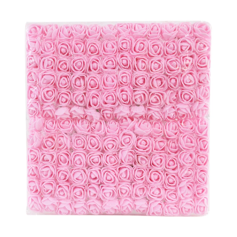 

144/288 шт. мини-кружевной пенопласт искусственный цветок многоцветный свадебный домашний декор Pe Rose свадебный букет цветок DIY ремесленный венок подарки