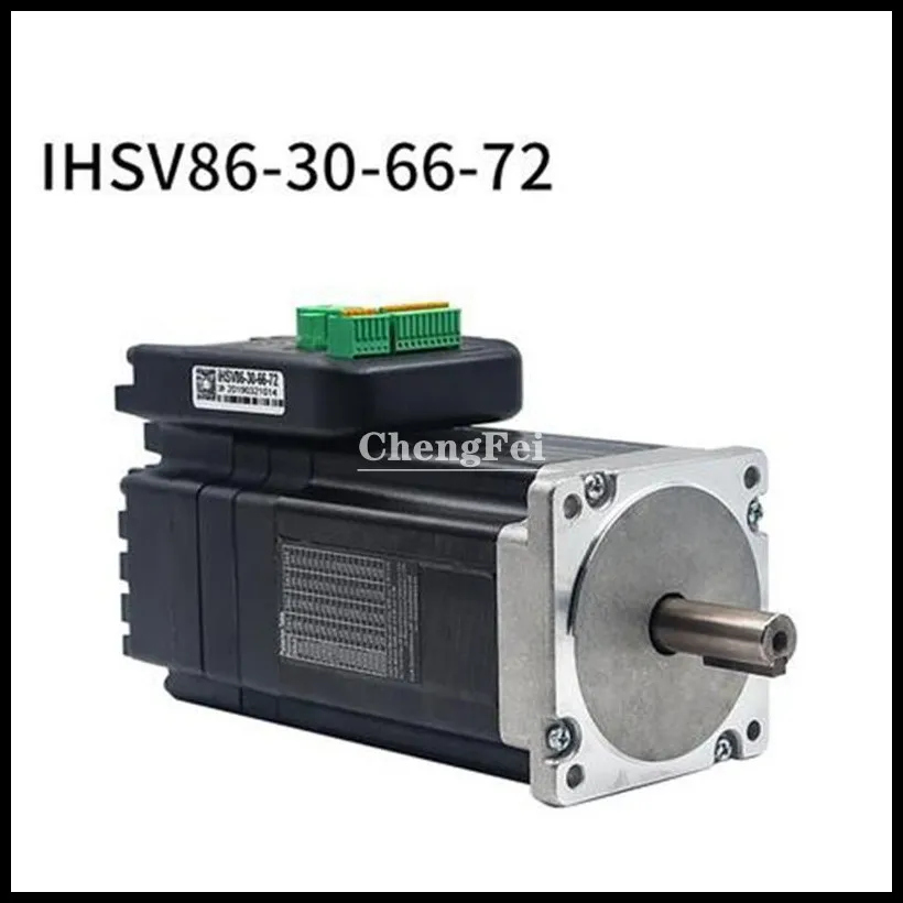 

CNC Nema34 Integrated Servo Motor 660W 72VDC 3000RPM 2.1NM 13.1A Frame Size 86*86MM Encoder Line 1000 Line JMC IHSV86-30-66-72