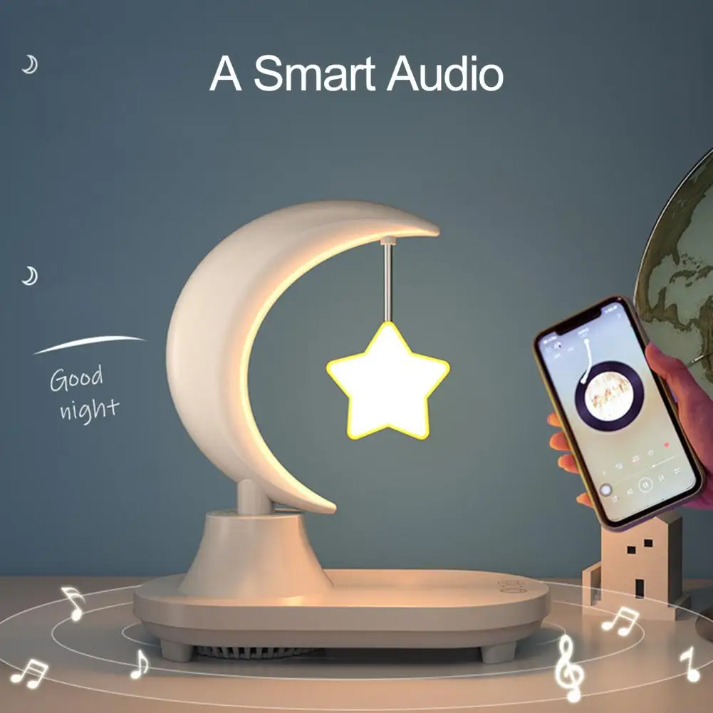 

Ночник Bluetooth-совместимый с динамиком, 3D стерео звук, Ночной светильник, светодиодный прикроватный светильник с USB-интерфейсом